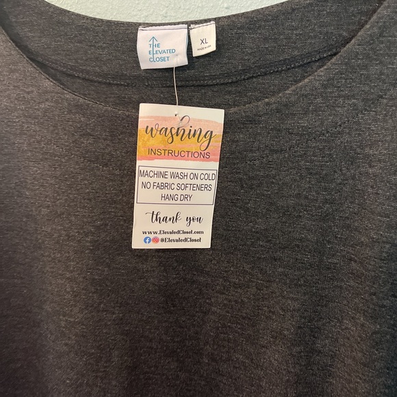 Women’s NWT dark gray long sleeve dress with pockets  size XL - Picture 5 of 6